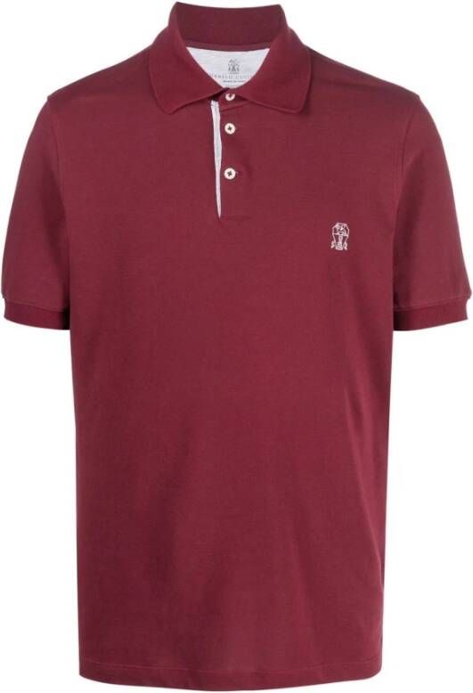 BRUNELLO CUCINELLI Polo Shirts Rood Heren