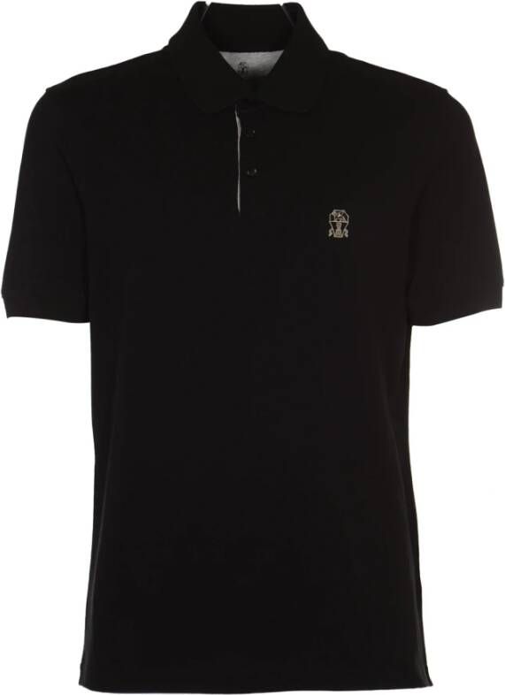 BRUNELLO CUCINELLI Polo Shirts Zwart Heren