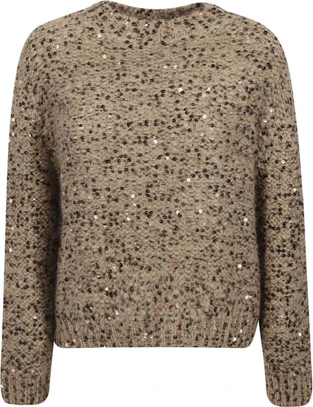 BRUNELLO CUCINELLI Round-neck Knitwear Bruin Dames