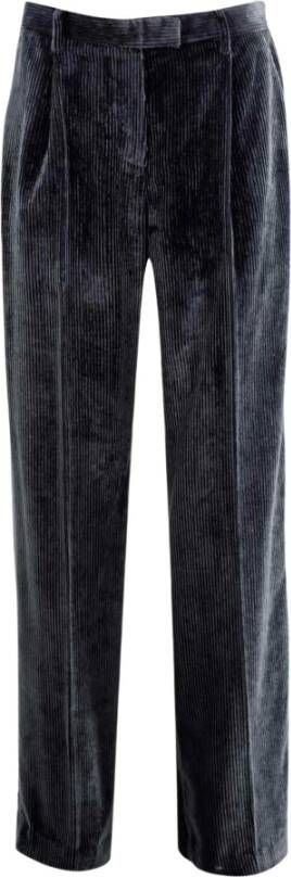 BRUNELLO CUCINELLI Stijlvolle blauwe corduroy broek met plooien Blue Dames