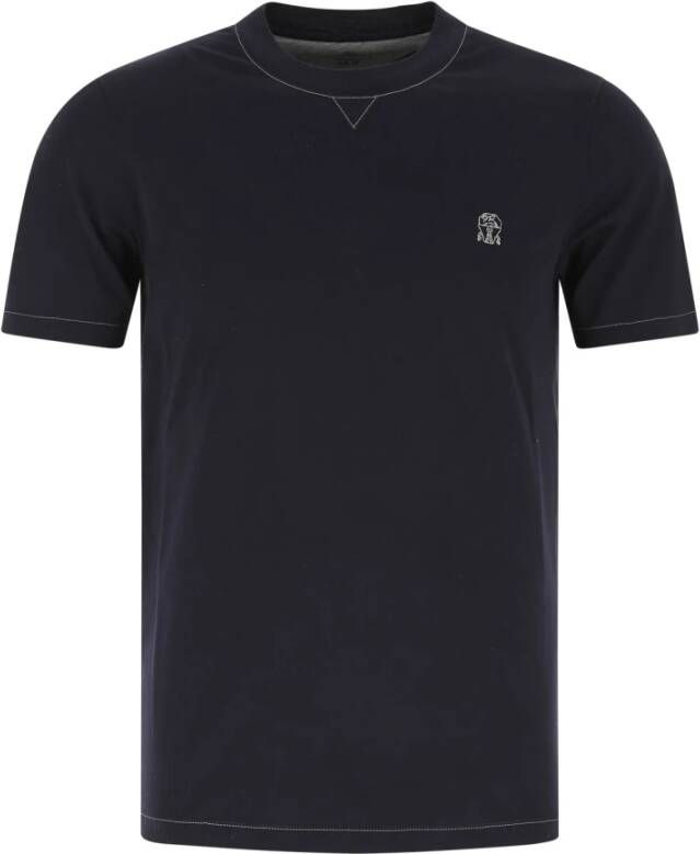 BRUNELLO CUCINELLI T-Shirt Blauw Heren