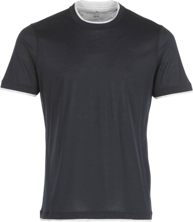 BRUNELLO CUCINELLI t-shirt Blauw Heren