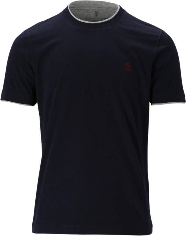 BRUNELLO CUCINELLI T -shirt Blauw Heren