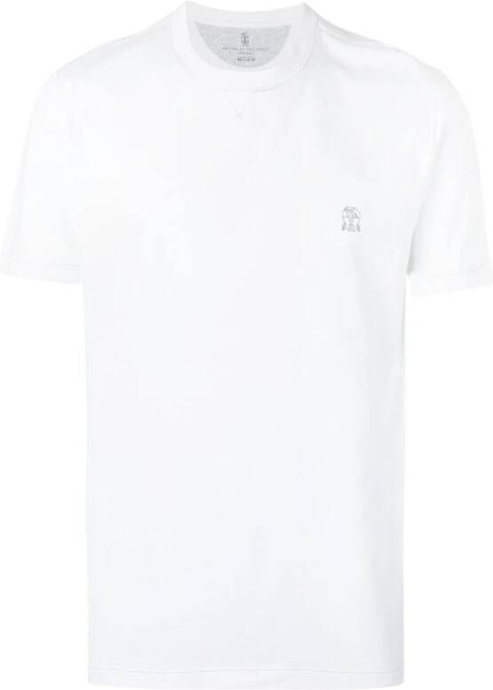 BRUNELLO CUCINELLI T-Shirt Wit Heren