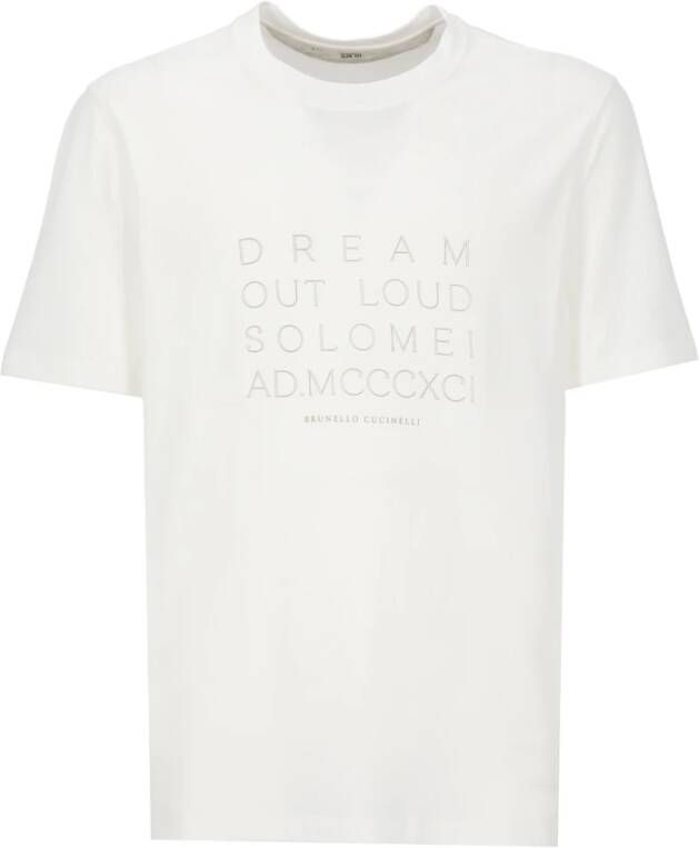 BRUNELLO CUCINELLI T-Shirts Wit Heren