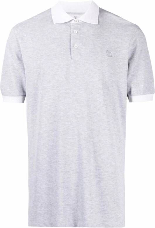 BRUNELLO CUCINELLI T-shirts and Polos Grijs Heren