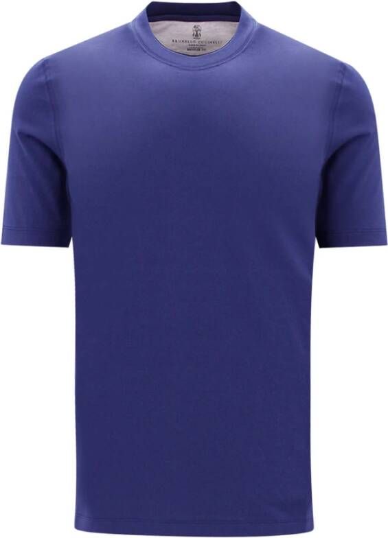 BRUNELLO CUCINELLI T-Shirts Blauw Heren