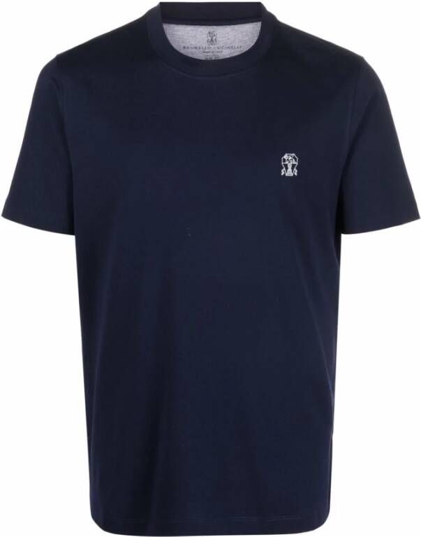 BRUNELLO CUCINELLI T-Shirts Blauw Heren