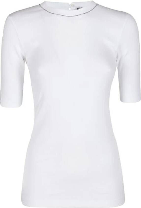 BRUNELLO CUCINELLI Camiseta Stijlvol T-shirt White Dames