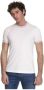 BRUNELLO CUCINELLI Wit T-shirt met Kleurrijke Gestreepte Halslijn en Mouwboorden White Heren - Thumbnail 1