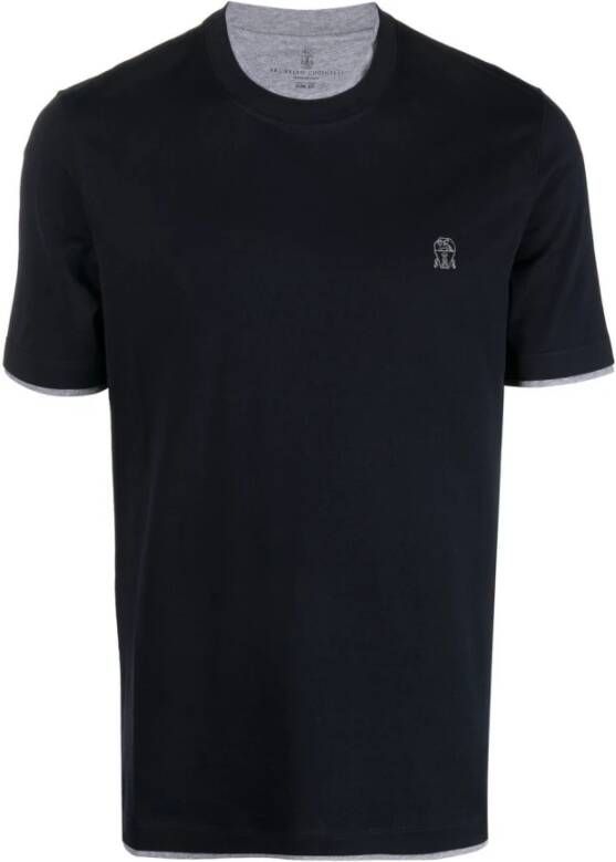 BRUNELLO CUCINELLI T-Shirts Zwart Heren