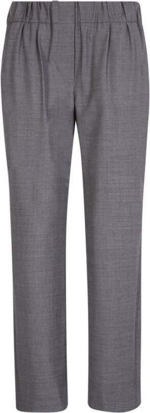 BRUNELLO CUCINELLI Tapered-leg trousers by . The garment boasts detail-oriented tailoring Grijs Dames