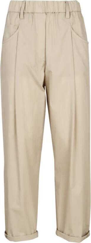 BRUNELLO CUCINELLI Trousers Beige Dames