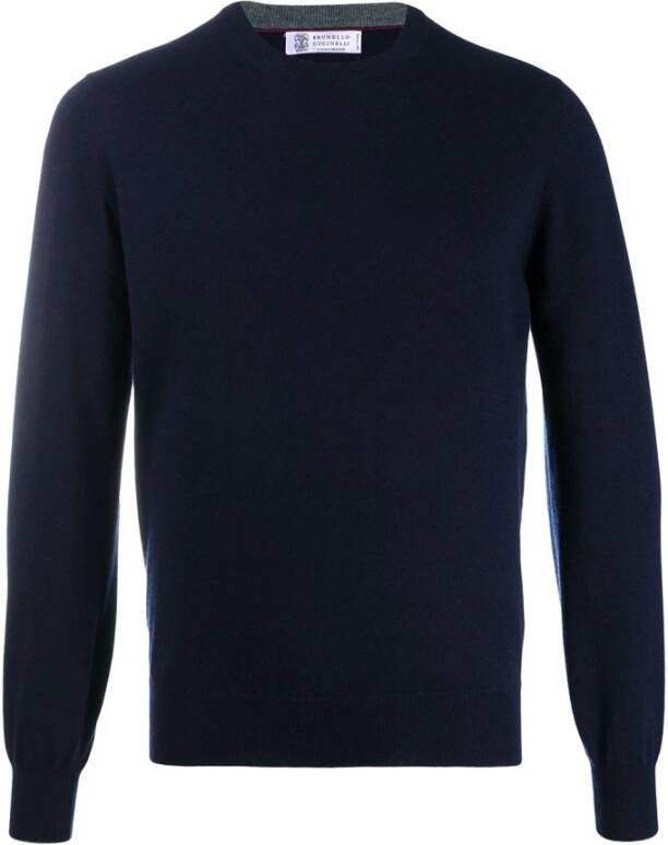 BRUNELLO CUCINELLI Trui Blauw Heren