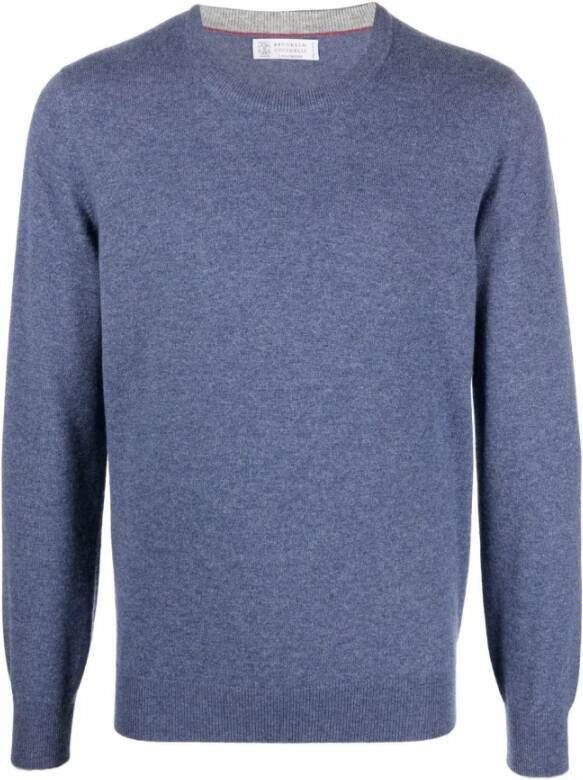 BRUNELLO CUCINELLI Trui Blauw Heren