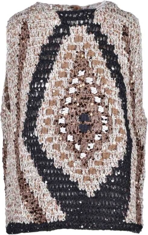 BRUNELLO CUCINELLI Trui met ronde hals Zwart Dames