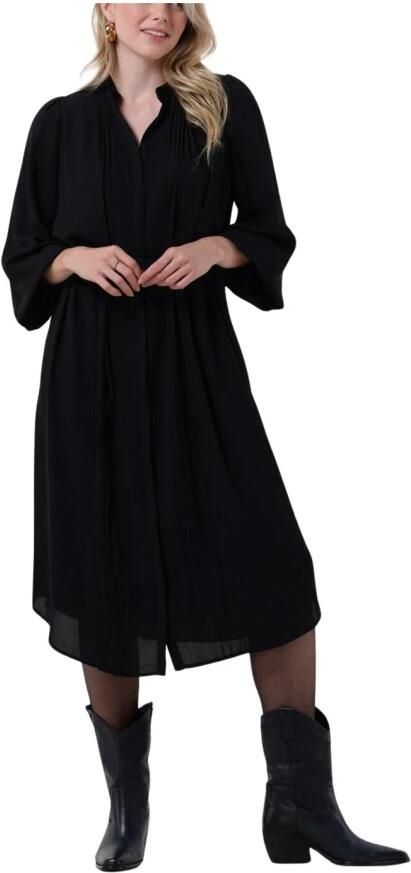 Bruuns Bazaar Camilla Basely Zwarte Midi Jurk Black Dames - Foto 6