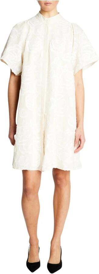 Bruuns Bazaar Elegante jurk met pofmouwen wit White Dames - Foto 4
