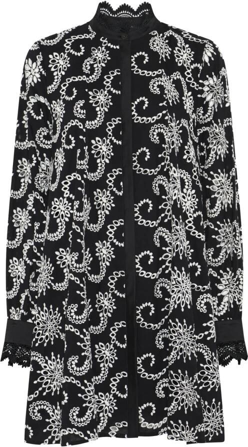 Bruuns Bazaar Elegante Zwarte Jurk met Borduurwerk Black Dames - Foto 5