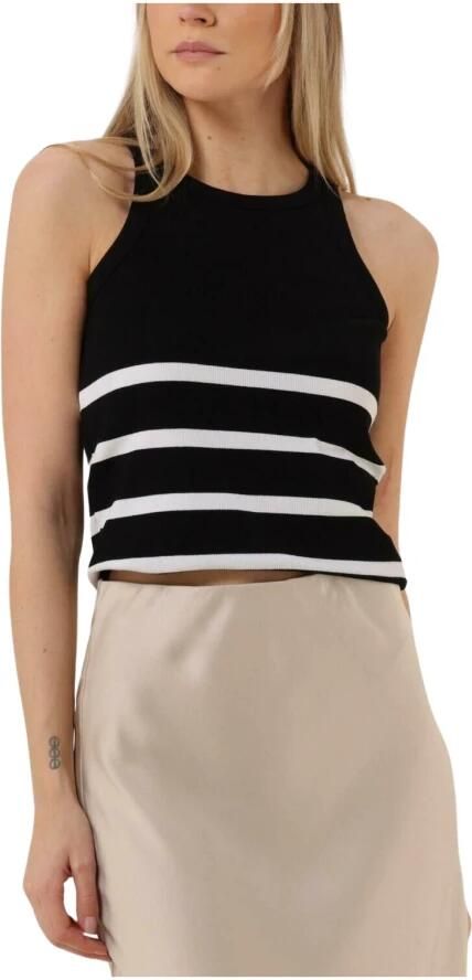 BRUUNS BAZAAR Dames Tops & T-shirts Katy Stribed Tank Top Zwart - Foto 3