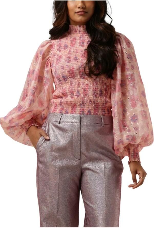 BRUUNS BAZAAR Dames Blouses Hyssop Silke Blouse Roze - Foto 5