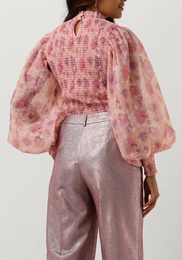 BRUUNS BAZAAR Dames Blouses Hyssop Silke Blouse Roze - Foto 4