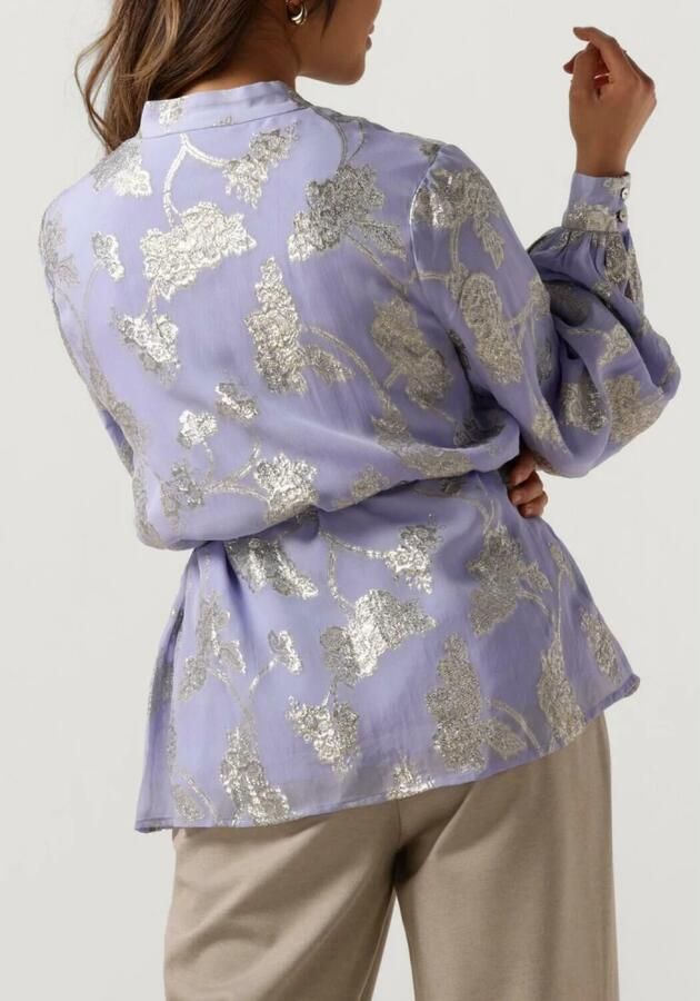 BRUUNS BAZAAR Dames Blouses Juneberry Charlottas Shirt Lila - Foto 6