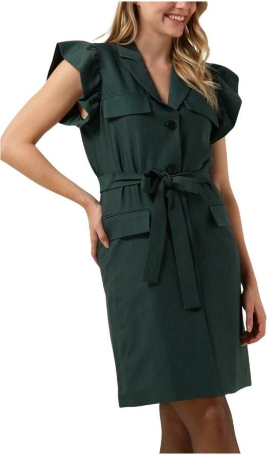 BRUUNS BAZAAR Dames Jurken Firello Gaia Dress Groen - Foto 4