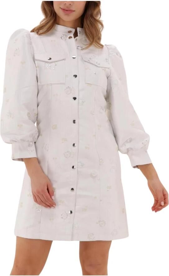 BRUUNS BAZAAR Dames Jurken Prunella Adrine Dress Creme - Foto 7