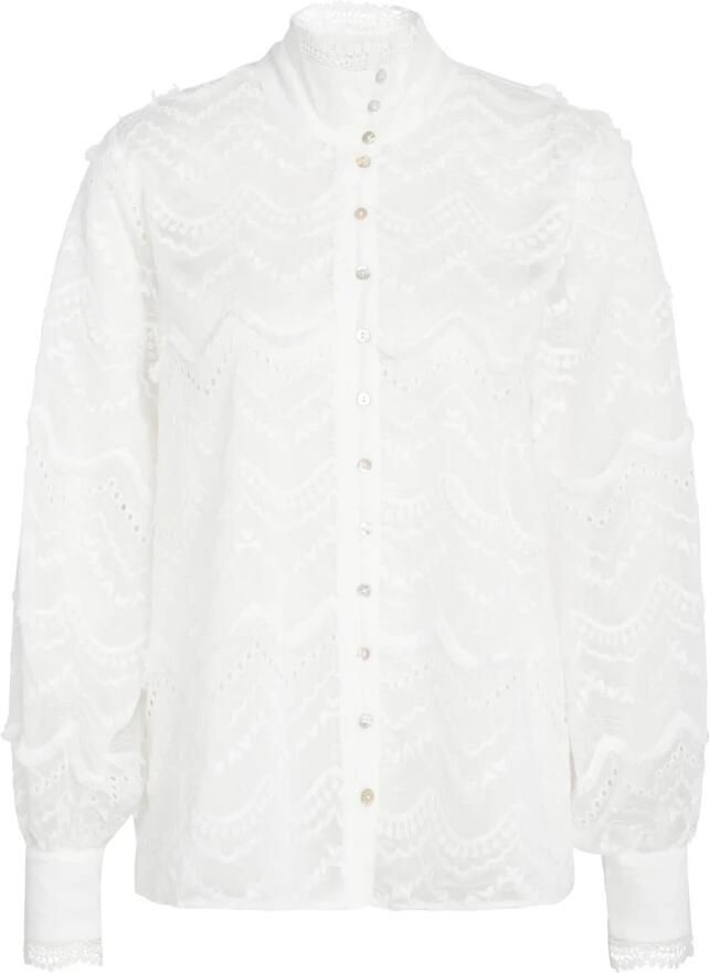 Bruuns Bazaar Purslanebbvinika Blouse Sneeuwwit White Dames