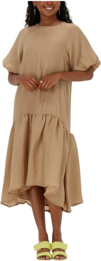 BRUUNS BAZAAR Dames Jurken Zara Luca Dress Camel - Foto 7