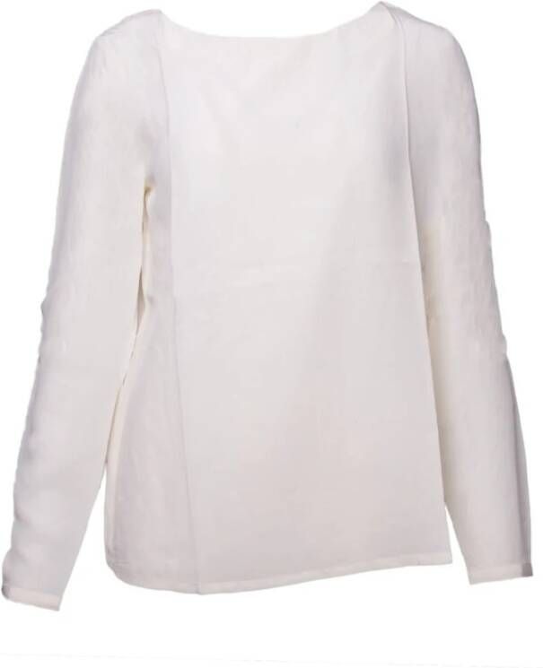 Btfcph (50004) Silk Bloue Shirt Solid Jackets 50019 Wit Dames