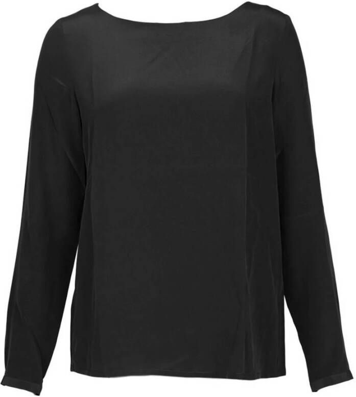 Btfcph (50004) Silk Bloue Shirt Solid Jackets 50019 Zwart Dames