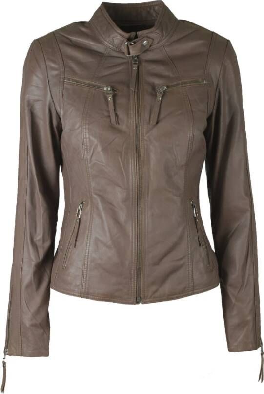 Btfcph Biker -jas 10245 Bruin Dames