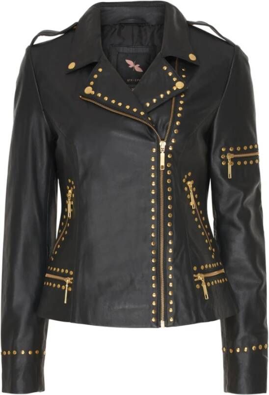 Btfcph Biker -jas met studs Zwart Dames