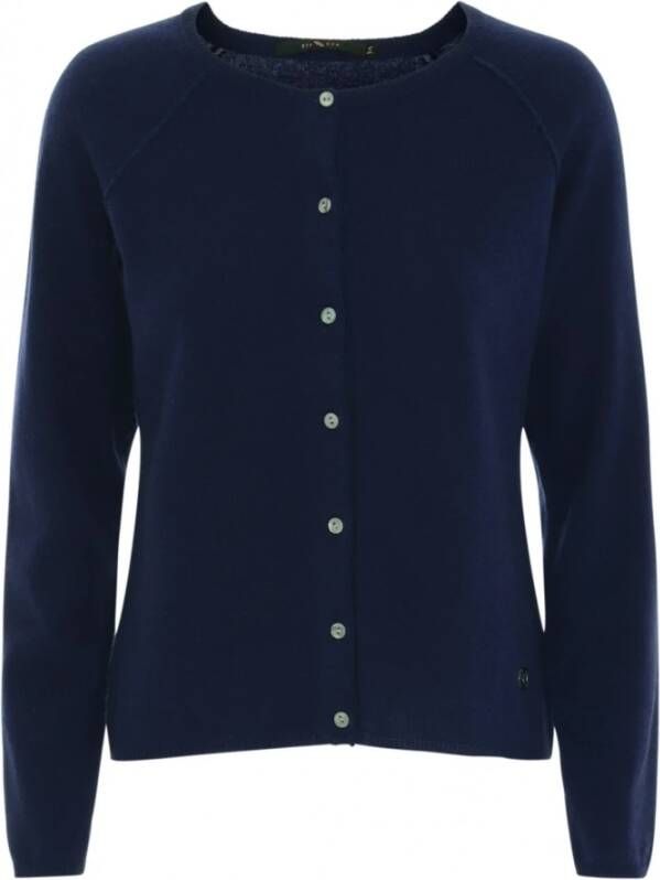 Btfcph Navy Blauwe Kasjmier Cardigan 50067 Blue Dames