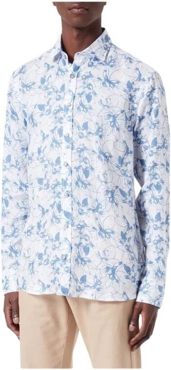 Bugatti Casual overhemd met lange mouwen Multicolor Heren