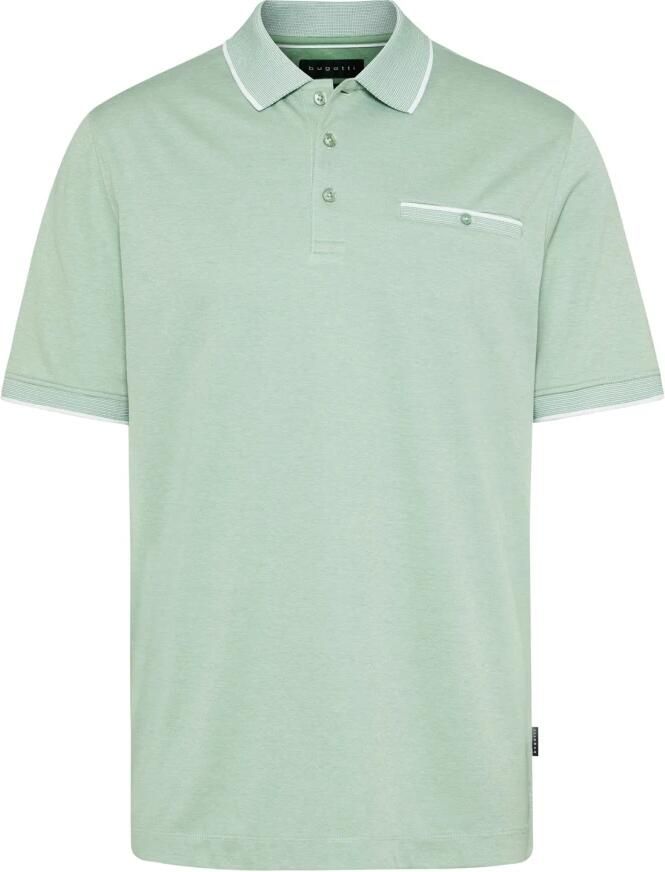 Bugatti Groen poloshirt korte mouw Green Heren