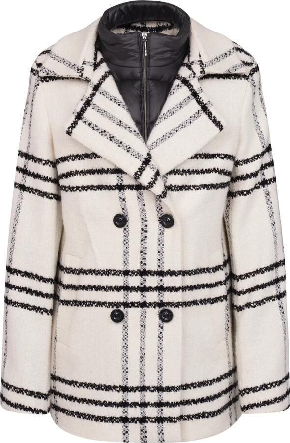 Bugatti Moderne geruite 2-knoops met afneembare vest Beige Dames - Foto 6