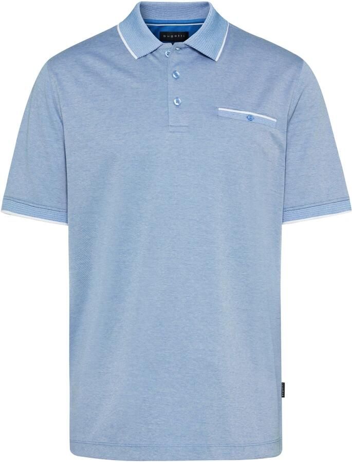Bugatti Poloshirt kleuraccenten op de kraag borstzak en mouwzoom