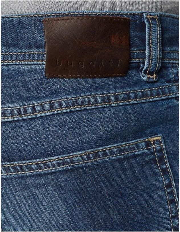 Bugatti 5-pocket jeans Band met riemlussen en zip-fly