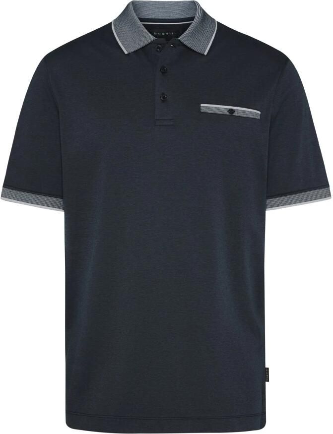 Bugatti Poloshirt kleuraccenten op de kraag borstzak en mouwzoom