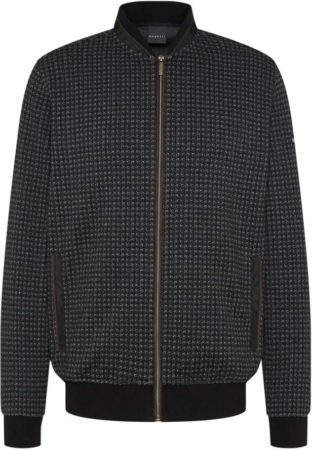 Bugatti Donkerblauw Vest met Opstaande Kraag Blue Heren