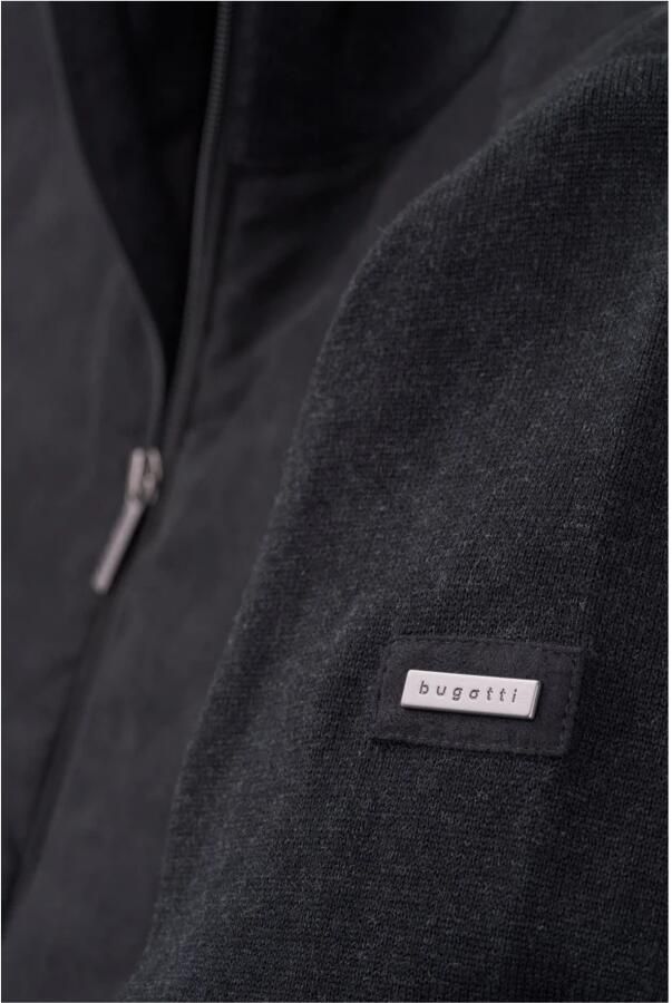 Bugatti Zwarte Vest 65551b Black Heren