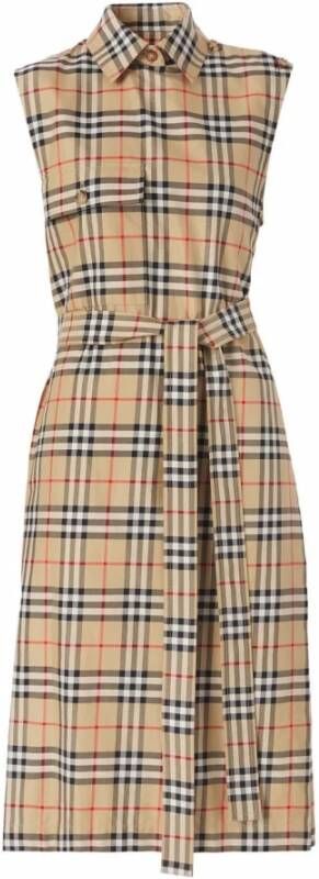 Burberry 8048733 katoenen jurk Beige Dames