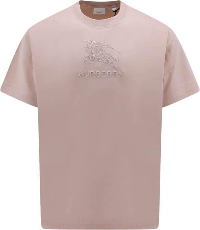 Burberry Beige Crew-Neck T-Shirt Regular Fit Beige Heren