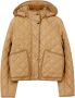 Burberry Gewatteerd jack met afneembare capuchon Beige Dames - Thumbnail 1