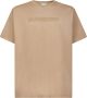 Burberry Bruine Katoenen T-Shirt met Logodetail Brown Heren - Thumbnail 1