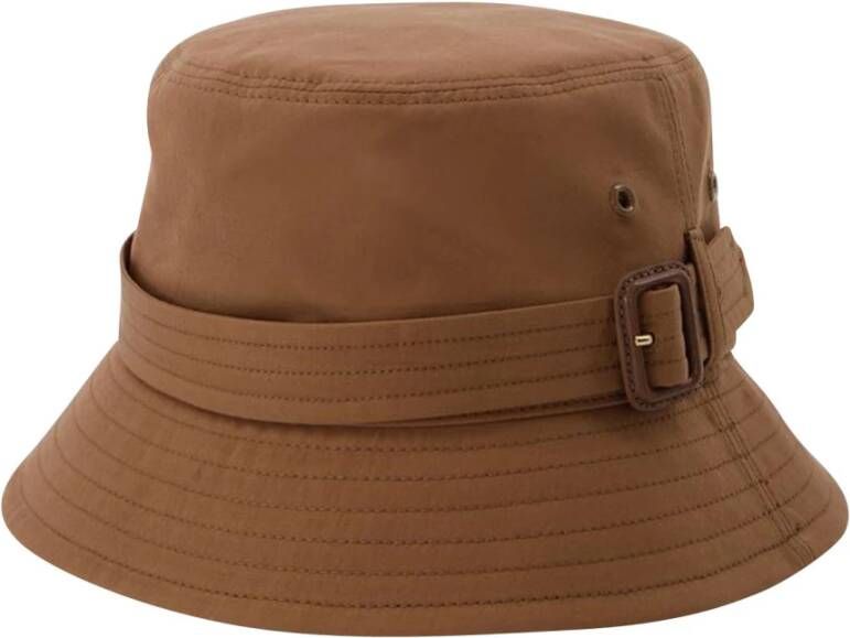 Burberry Bruine Katoenen Heritage Baseball Cap Bruin Dames