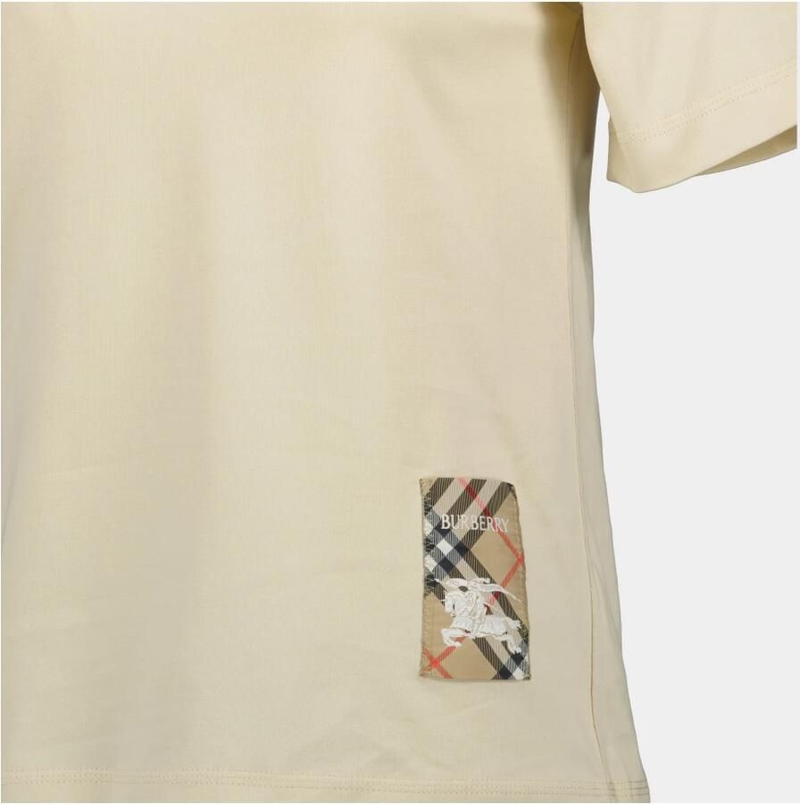 Burberry Beige Cavalier T-shirt Lente-Zomer 2025 Beige Dames